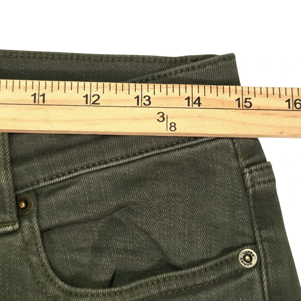 Marine Layer Slim Straight Pants Mens 30‎ Olive Green Denim Jeans Excellent